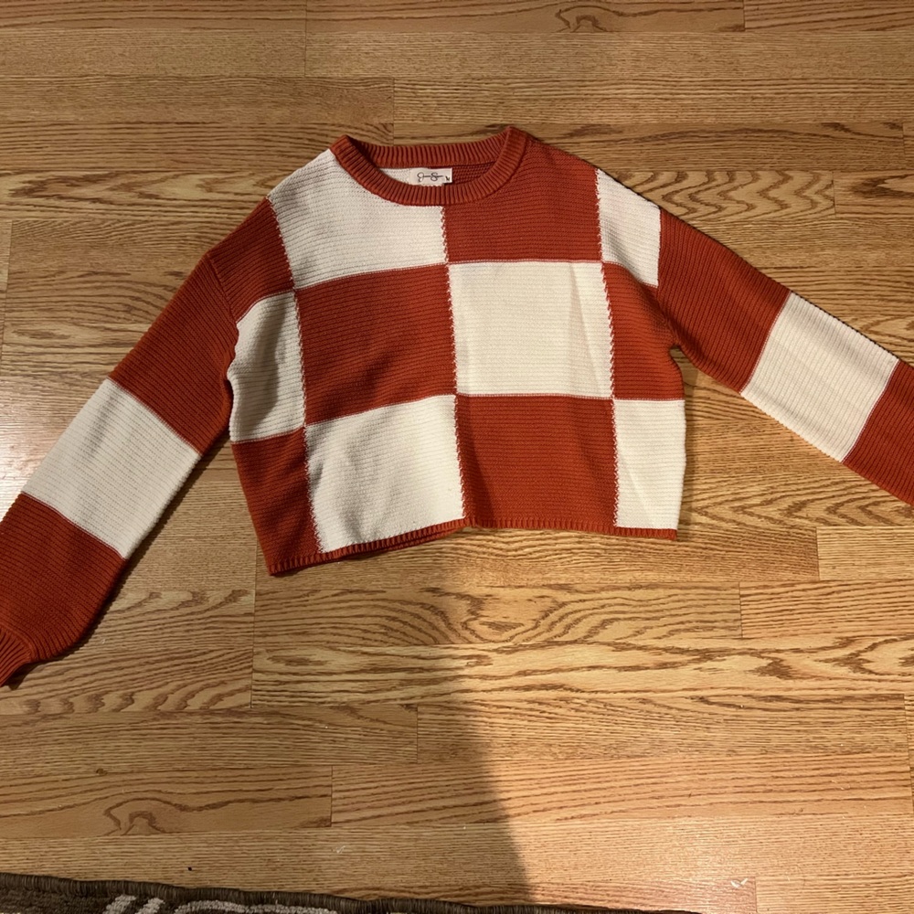 Brand New Patchwork Sweater Size Medium - image 1